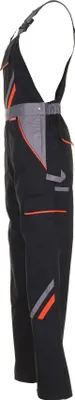 Obrázok produktu pre Pracovné nohavice Visline dungarees black/orange/zinc veľkosť 58