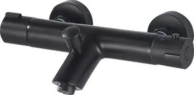 Produktbild von Thermostatischer Duscharmatur, Dualsteuerung, Wandmontage, Schwarz A
