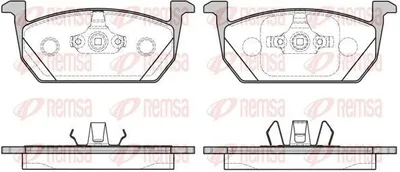 Produktbild von REMSA Bremsbeläge Satz Vorne Bremsklötze für SEAT Leon ST (5F8) 1710.00
