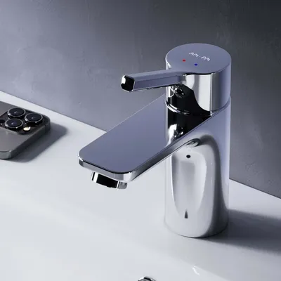 Produktbild von AM.PM Wasserhahn Bad Chrom Waschtischarmatur Bad Armatur Mischbatterie Waschbeckenarmatur Einhebelmischer Badezimmer