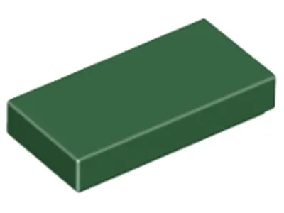 Produktbild von Lego® 1x2 Fliesen 3069 - 250 Stück Dunkelgrün