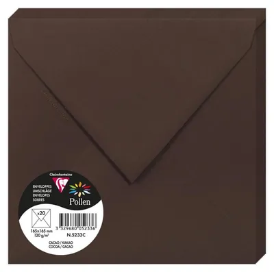Obrázek produktu pro Clairefontaine 5233C, Hnědá, 120 g/m², 165 mm, 165 mm, Forest Stewardship Council (FSC), Francie