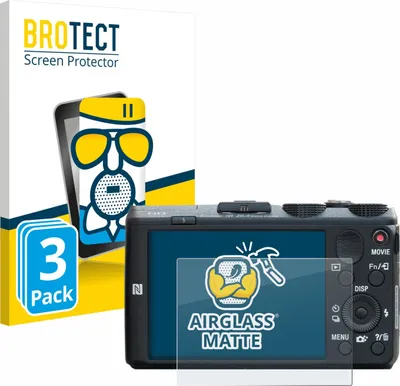 Produktbild von 3x BROTECT Entspiegelungs Schutzglas für Sony Cyber-Shot DSC-HX60 Schutzfolie Panzer Folie Glas Display Schutz matt