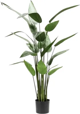 Produktbild von aplanta Künstliche Helikonie – Azariel | 140 cm, für drinnen, Kunstpflanze, wie echt, Allergiker geeignet, pflanzliche Dekoration Praxis, Office & Wohnzimmer