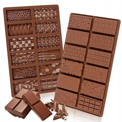Produktbild von Silikonform für tiefe Pralinen & Schokolade, 2 Stück