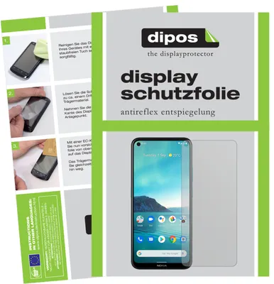 Produktbild von 2x Schutzfolie für Nokia 45385 matt Displayschutzfolie Folie Display Schutz dipos