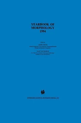 Immagine prodotto di Yearbook of Morphology 1994