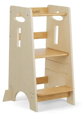 Leertoren aus Holz, höhenverstellbar, 80 cm, Natur
