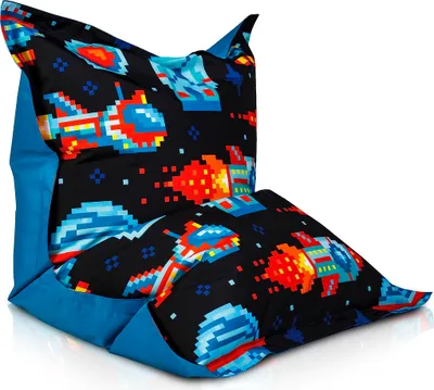 Produktbild von Ecopuf, Sitzsack Pouf, Sack Poufsessel Pufsack Kinder, Erwachene, Fantasie Dg40-nc6, M 100x140cm