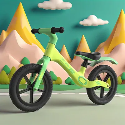 Produktbild von Laufräder, Laufrad, Kinderlaufrad für 2-6 Jahre, 2 Räder Lauflernrad Spielzeug, Kinder-Lauffahrrad ohne Pedal, Rutscherauto, Rutschrad für Jungen