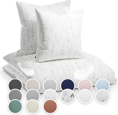 Produktbild von sleepwise Bettwäsche 240x220 Sommer Bettwäsche 3tlg- , Traumhaft Weich, Atmungsaktiv, Bügelfrei & Knitterfrei - Bettbezug Set aus weicher Mikrofaser mit 65x65cm Kissenbezüge, Floral