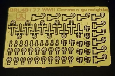 Produktbild von Brengun BRL48177 - 1/48 WWII German gunsights - Ätzsatz - Neu