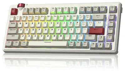 Obrázok produktu pre 75% bezdrôtová herná klávesnica s technológiou Gasket, možnosť výmeny spínačov, RGB podsvietenie, rozloženie QWERTY