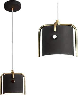 Produktbild von tooLight Pendellampe App934-1Cp Elegant Schwarz 1-Lichtquelle E27 13X13X14Cm