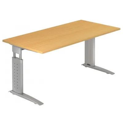 Immagine prodotto di HAMMERBACHER US16 höhenverstellbarer Schreibtisch buche rechteckig