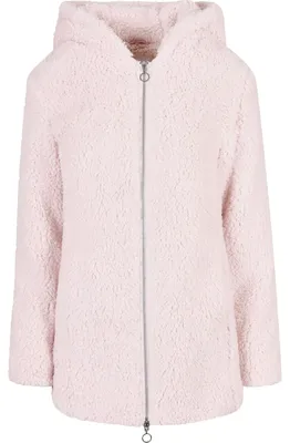 Image de Urban Classics Ladies Sherpa Jacket pink - M Veste avec fourrure
