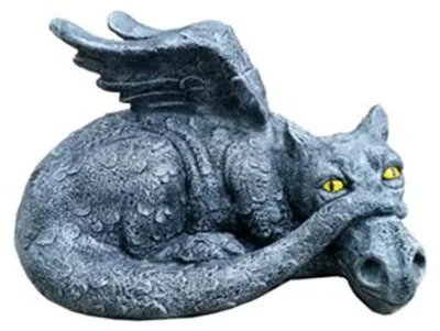 Obrázek produktu pro Dekorativní socha, figurka, skulptura, 53x52 cm. Figurky, sochy, skulptury, dračí motiv. G13