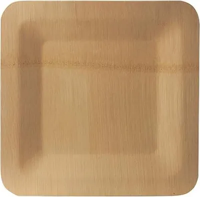 Produktbild von 250 Teller, Bambus pure eckig 1,5 cm x 23 cm x 23 cm