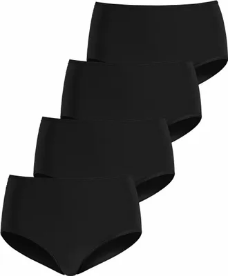 Produktbild von LASCANA Taillenslip 4 -teilig schwarz Größe 32/34