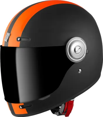 Produktbild von Bogotto V135 D-R2 Helm, schwarz matt/orange, XS