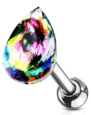 Produktbild von Helix & Tragus Ohr Piercing „Tropfen“ Vitrail Medium