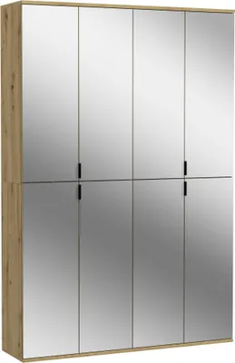 Image de ProjektX armoire de rangement 4+4 portes 8 portes miroir.