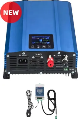 Produktbild von Solar-Netzanschlusswechselrichter, integrierter Batteriemodus, LCD-Display, 1.2KW 48V BAT, AC 220-240V-c