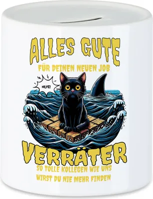 Produktbild von Alles Gute Verräter Spardose Abschiedsgeschenk Kollegen Jobwechsel Lustig Humor