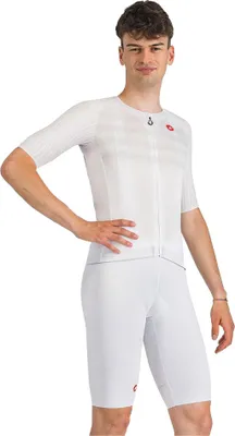 Zdjęcie produktu dla Krótkie spodenki rowerowe z ramiączkami CASTELLI – FREE AERO RACE – białe L