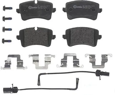 Produktbild von Bremsbelagsatz Scheibenbremse 18 mm BREMBO passend für u.a. AUDI A6