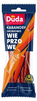 Zdjęcie produktu dla Kabanosy drobiowo-wieprzowe 95g Duda