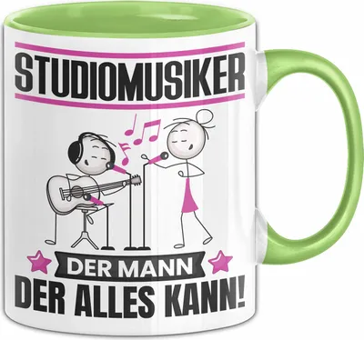 Produktbild von Studiomusiker Tasse Geschenk für Studiomusiker Der Mann Der Alles Kann Geschenkidee zum Geburtstag (Grün)