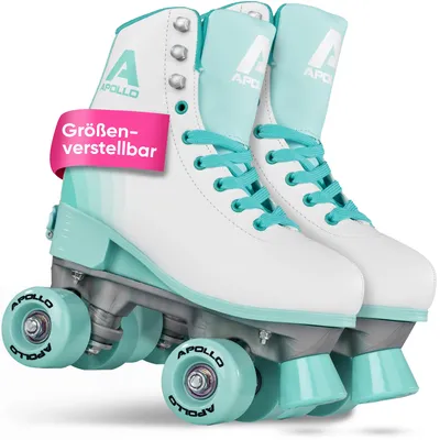 Produktbild von Apollo Rollschuhe Disco Roller Disco Time - Verstellbar - White/Mint - S - 31-34