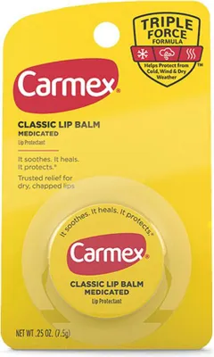 Produktbild von Carmex Classic Medicated Lippenbalsam im Tiegel, Schutz und Regeneration, 7,5 g