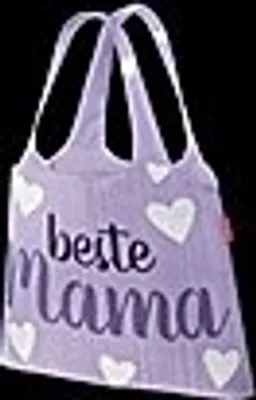 Produktbild von la vida Schultertasche | Tasche für Dich :-) | Umhängetasche, Motiv: beste Mama | als Geschenk zu Muttertag