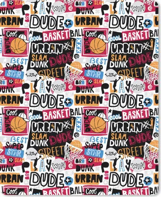 Produktbild von MuchoWow® Mauspad Mousepad Basketball - Zitate - Muster - Alphabet 30x40 cm - Mousepads - Maus Mat - Pad - Mausunterlage - Mausmatten
