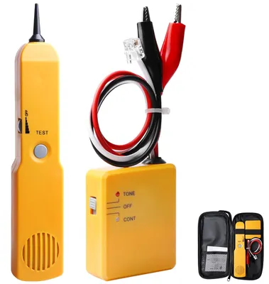 Productafbeelding van Kabeltester kabelzoeker draadzoeker - Zender en ontvanger - Rj11 telefoonlijn - Met draagtas