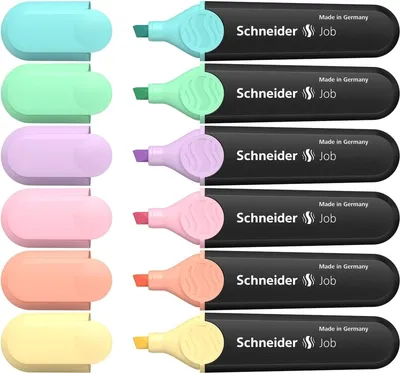 Produktbild von Textmarker Job Pastell sortiert 6er Etui Packung mit 20 Stück