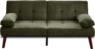 Produktbild von Best Möbel Philae - 2-Sitzer Schlafsofa Klappsofa - Cord , Grün
