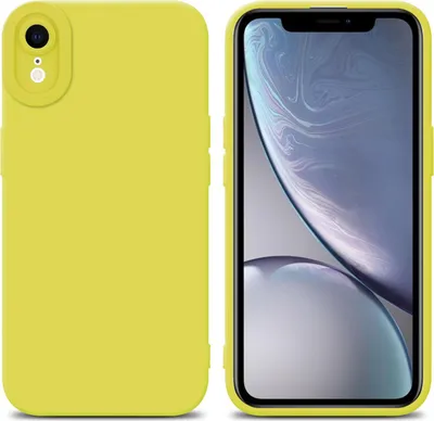 Obrázok produktu pre Cadorabo puzdro pre Apple iPhone XR Ochranný kryt v žltej farbe TPU Silikónové puzdro Kryt mobilného telefónu