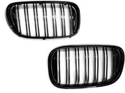 Produktbild von Kühlergrill Sportgrill Grill Gitter in Schwarz Glanz DOPPELSTEG für BMW 7er G11