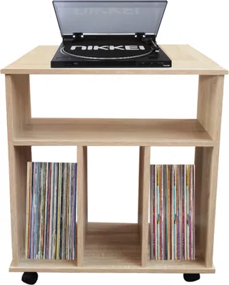 Produktbild von VDD Vinyl Wish Lp-Schallplattenschrank - Bücherregal - Aufbewahrung Zeitschriften Bücher Schallplatten - braun