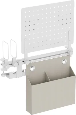 Image de Logilink PB0101 Logilink Lochplatten-Büroschienenorganizer/Kombination, weiß