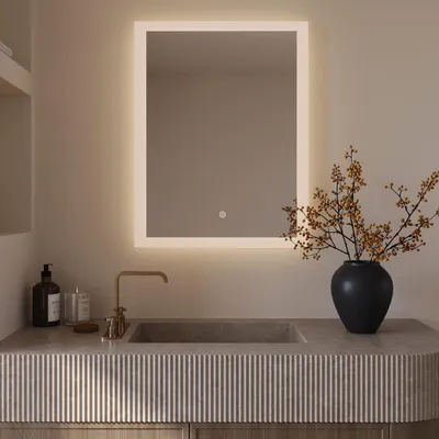 Zdjęcie produktu dla LOMAZOO lustro Orlando 60 × 80 cm, prostokątne, LED