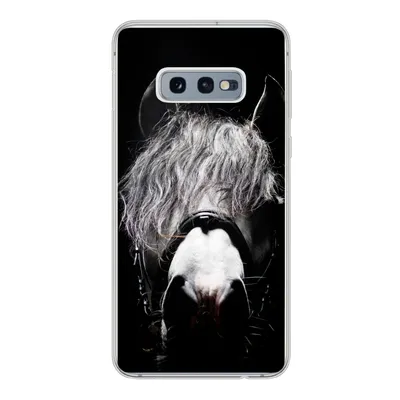 Produktbild von MuchoWow® Handyhülle Schutzhülle Hülle für Samsung Galaxy S10e Pferd - Porträt - Schwarz - Weiß Silikon Softcase Handy Hülle - Handy