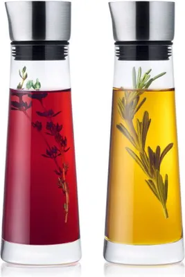 Obrázok produktu pre Blomus ALINJO, karafa, 0,18 L, Priehľadná, Sklo, Nerezová oceľ, Kolo, Silikón