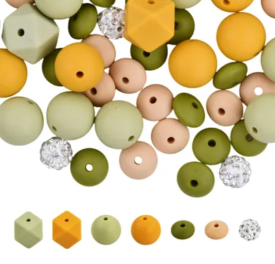 Immagine prodotto di Set di 72 perline in silicone per progetti creativi