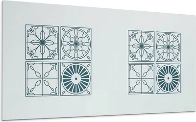 Produktbild von Geometrische Fliesenmuster – Selbstklebende Fliesen – Wandverkleidung – Wandpaneel – PVC Fliesen – Vinylflisen – PCV Flisen – Selbstklebend – Wanddeko – 120 x 60 cm