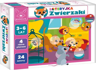 Zdjęcie produktu dla Gra Loteryjka Zwierzęta dla Dzieci 3+