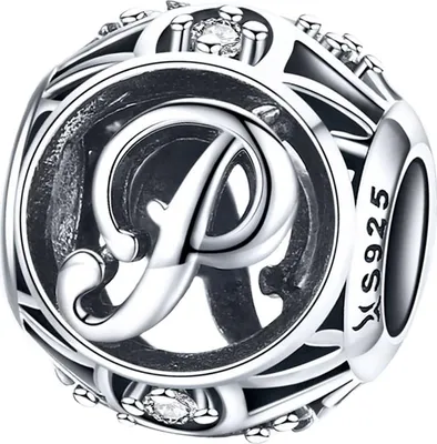 Produktbild von Pandora-Anhänger mit dem Buchstaben P, Silber 925